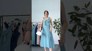 İnce Askılı Keten Elbiseler Renk Renk Yaz Şıklığı