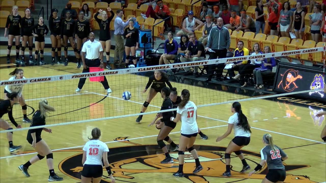 Campbell Volleyball vs. ECU 9/10/16 YouTube