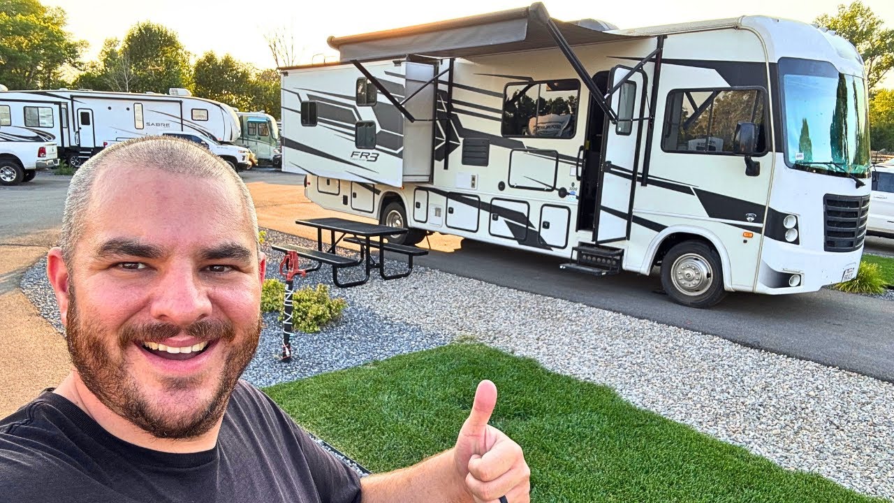 ⁣Realistic Travel Day RV Camping in Class A Motorhome