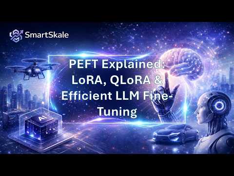 PEFT Explained : LoRA, QLoRA & Efficient LLM Fine Tuning #genai #generativeai #aigenerated