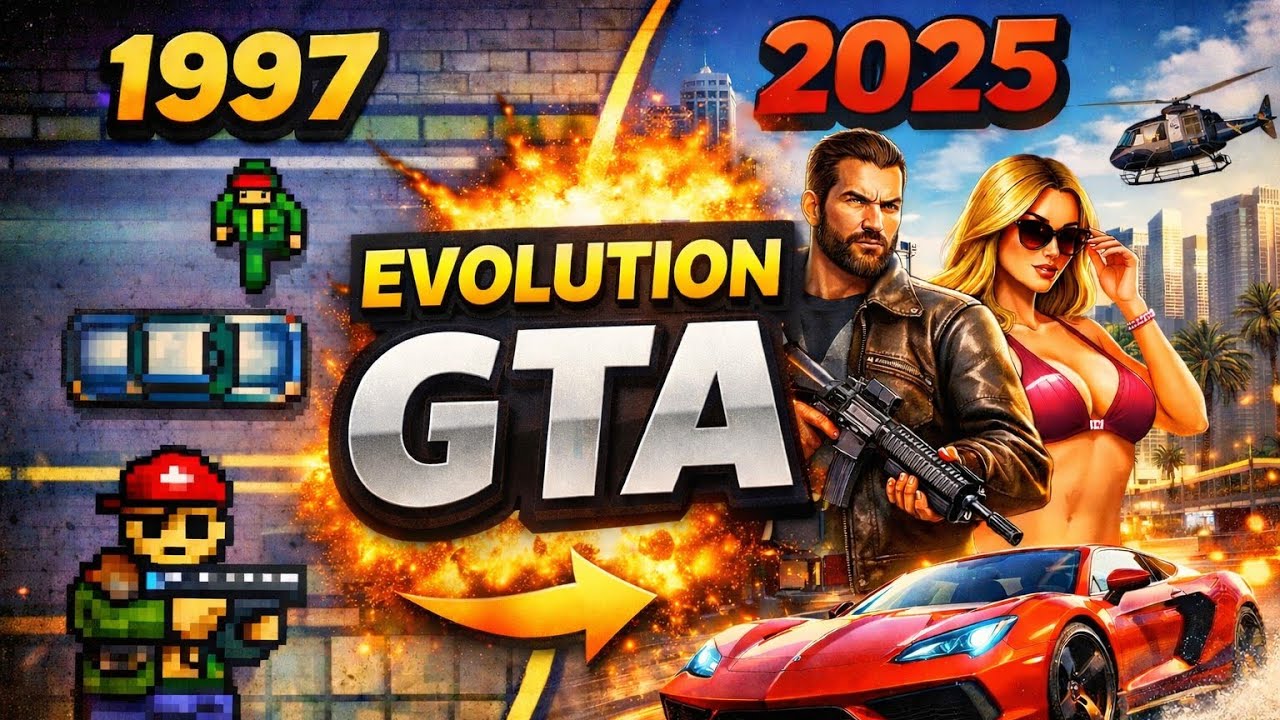 GTA Evolution 1997 → 2025 (INSANE Graphics Change)