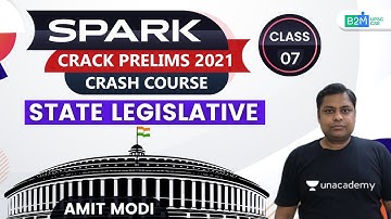 Spark | UPSC CSE/IAS Prelims 2021 | State Legislative Part 1 | Indian Polity | Amit Modi