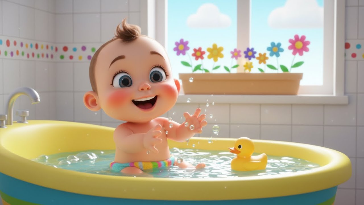 Bath Time Bubbles Rhyme for Kids | Hygiene Song for Kids, Popular Nursery Rhyme, Baby Songs & Kids