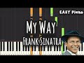 Frank Sinatra My Way Easy Piano Piano Tutorial Sheet