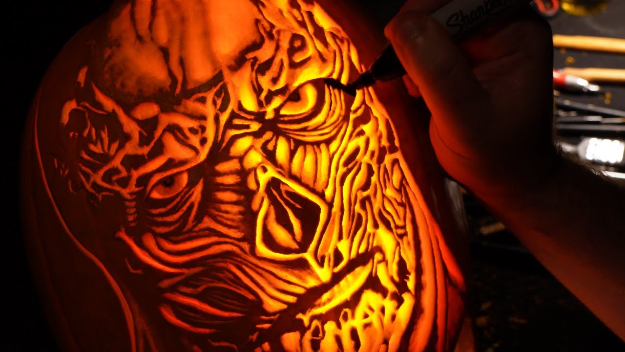 Vecna Pumpkin Carving - YouTube