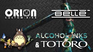 CUSTOM PAINT | Bellé Cycles | Painting a steel bike with alcohol ink