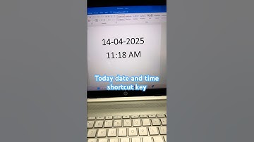 Today date and time shortcut | #shortcutkeys #asmr #computereducation #youtubeshorts