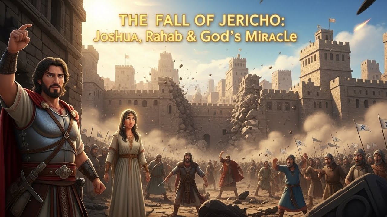 యెరికో గోడలు కూలిన మహా చరిత్ర | The Fall of Jericho: Joshua, Rahab & God’s Miracle
