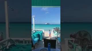 View Of Half Moon Cay Beach From Cabana carnivalcruise halfmooncay bahamas