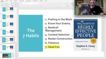 Bridge the Gap DFS: Applying the 7 Habits of Highly Successful DFS Players to NFL DFS Part 7