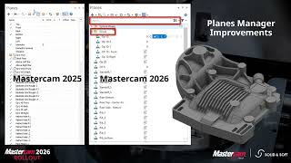 MASTERCAM 2026: Những Cải Tiến Mới Nhất về Planes Manager screenshot 1