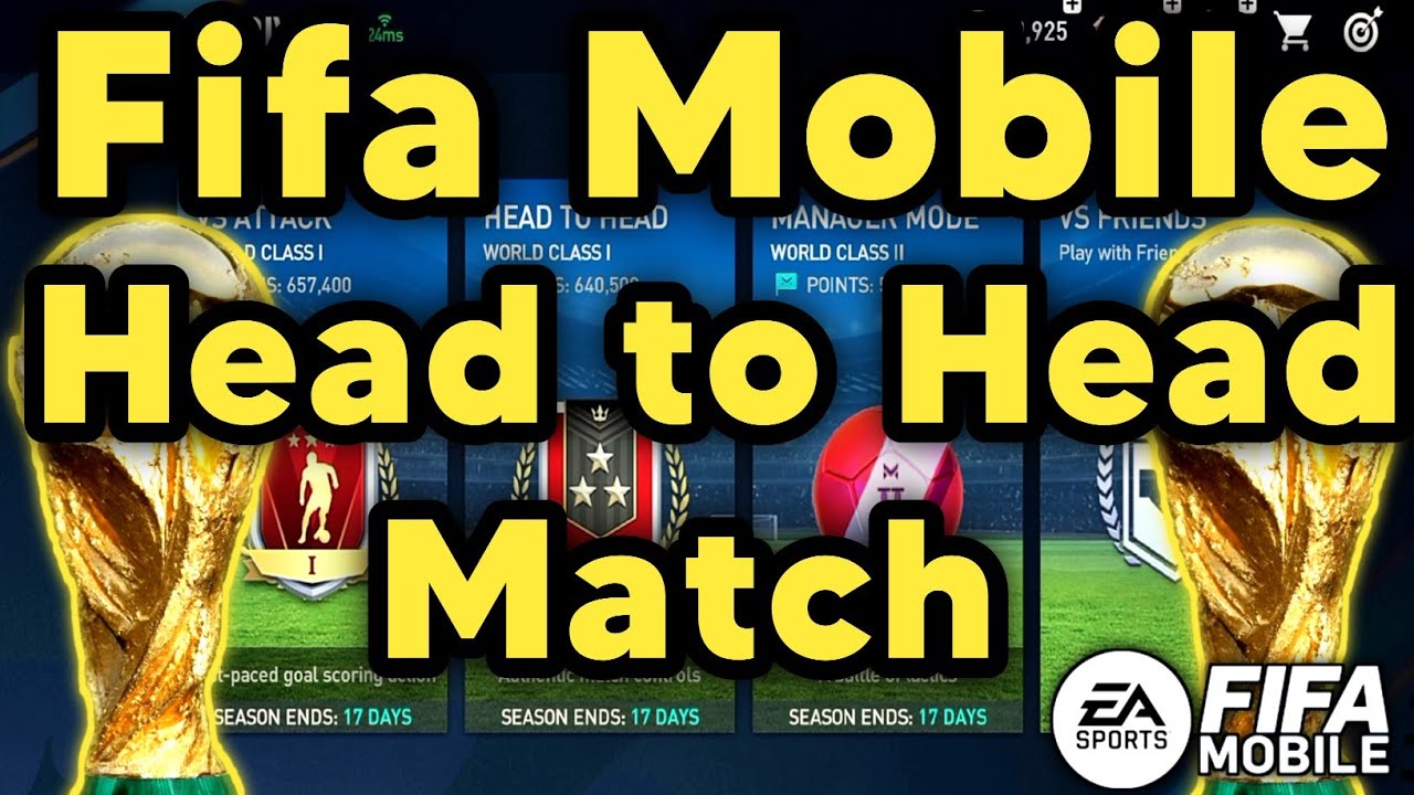 Fifa Mobile Head to Head Match How to Play H2H