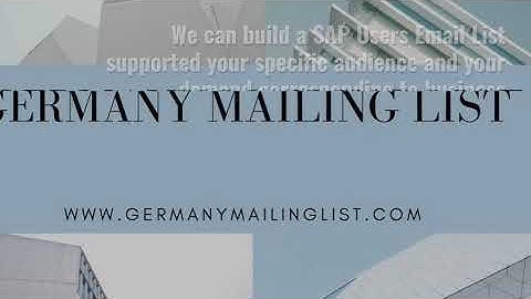 SAP USERS Email LIST