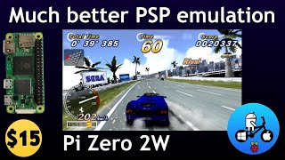 Much better PSP performance. Raspberry Pi Zero 2W.