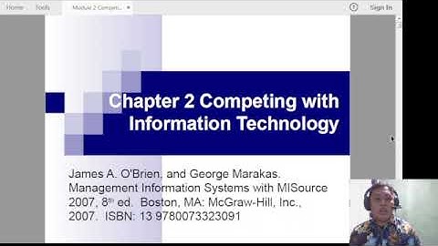 Module 2 Competitive Strategies for IS Part A