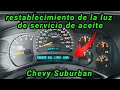 2003 Chevy Suburban 5.3 Cómo hacerle reset a la luz de servicio de aceite ( oil life reset )