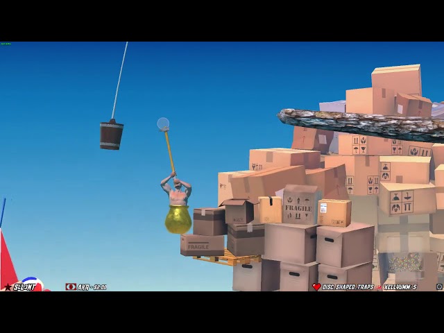 New Map Mod Buckets - MODDED Getting Over It With Bennett Foddy 