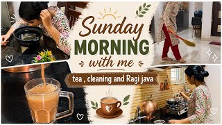 Sunday morning vlog  ☀️ Tea, cleaning, Ragi java Update