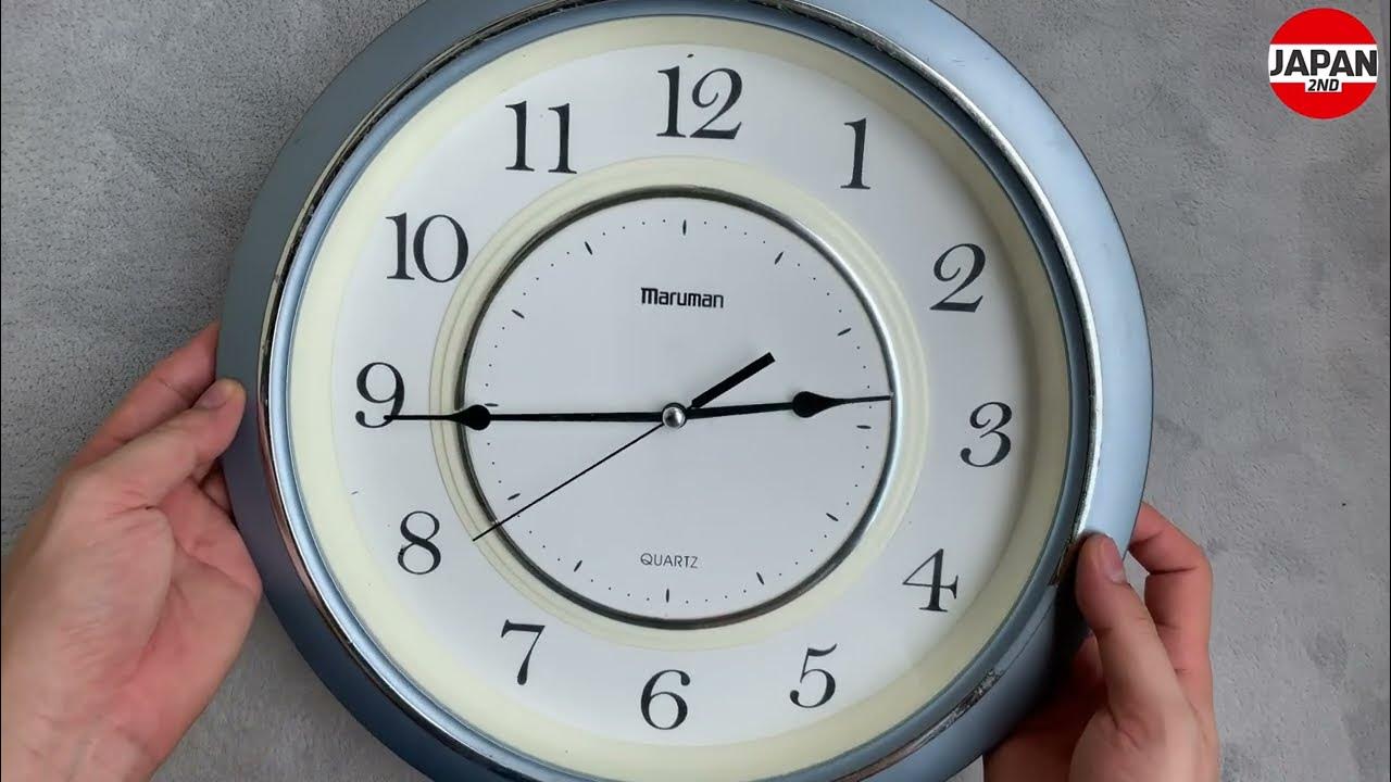 Maruman Quartz Wall Clock Shinfuku Movement 連続秒針 Quiet Sweep Second YouTube