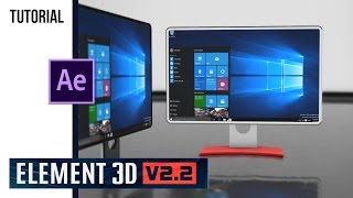 Tutorial | Adobe After Effects || "3D LED Monitor" || Element 3D II