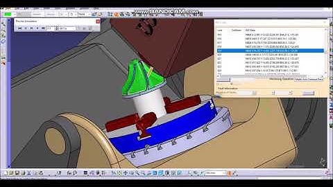 CATIA V5 - 5axis Machine Simulation with NC Code