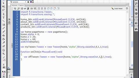 Building Websites in Flash CS3 (08-ActionScript Transitions)