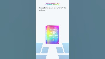 AI Prompts for Receptionists by PromptPack | #AI #ChatGPT #Bard #Bing