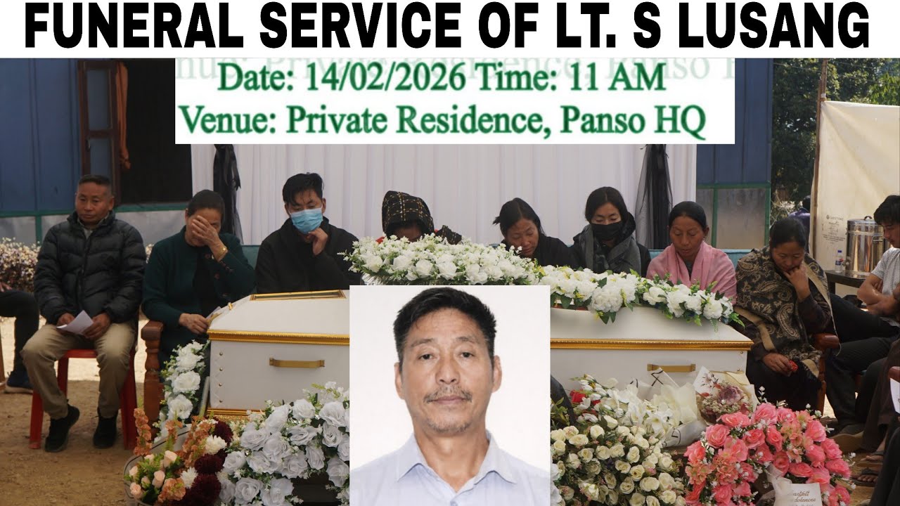 Funeral service of Lt. S Lusang. RIP. 