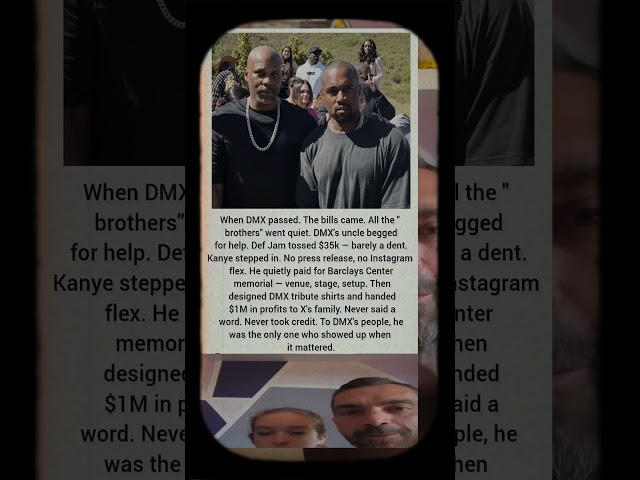 When DMX Passed, Everyone Went Silent. Except Kanye West... 🤫 #shorts