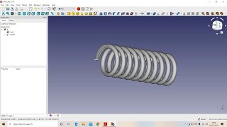 FreeCAD Tutorial: Spring CAD ; CAD Model of Spring; Spring Tutorial by FreeCAD; Compression Spring.