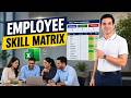 How to Create Employee Skill Matrix Report in Excel