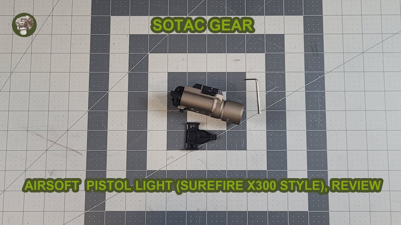 SOTAC GEAR Airsoft Replica X300 light, Review YouTube
