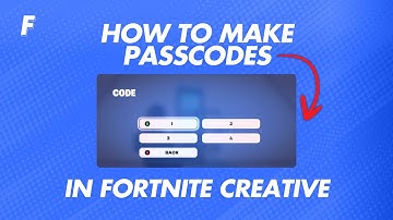 How To Make a Passcode in Fortnite Creative!