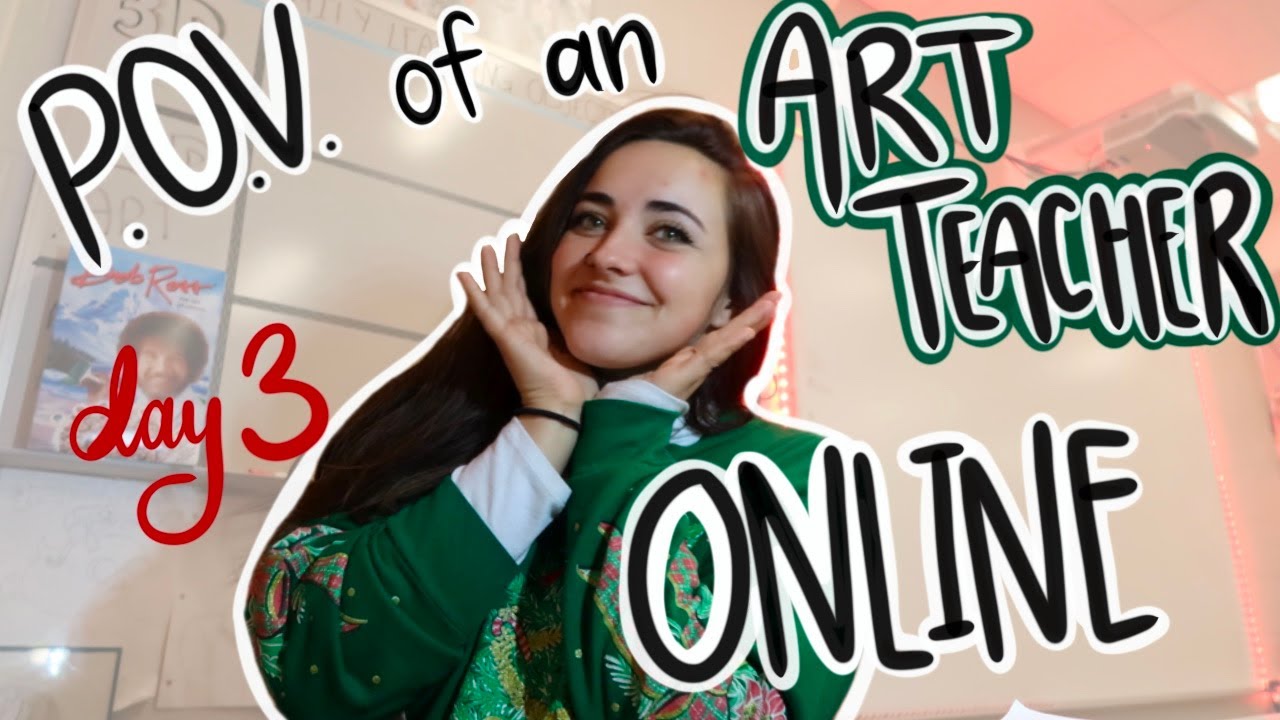 Day in a Life of an Art Teacher Online Edition Vlogmas Day 3