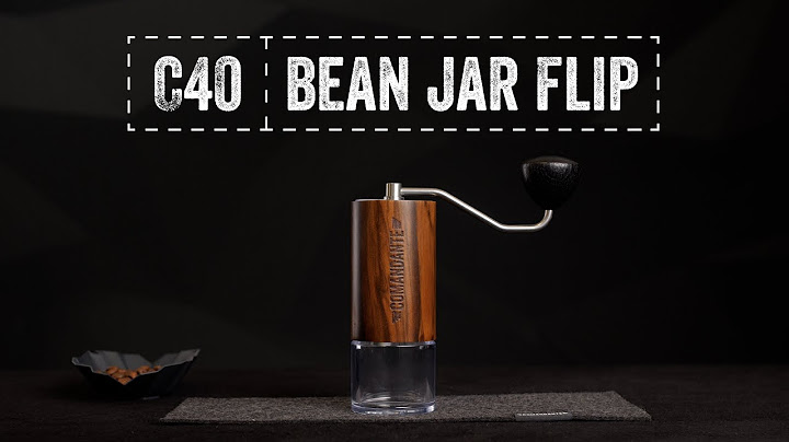Comandante C40 - Workflow Tip: the Bean Jar Flip