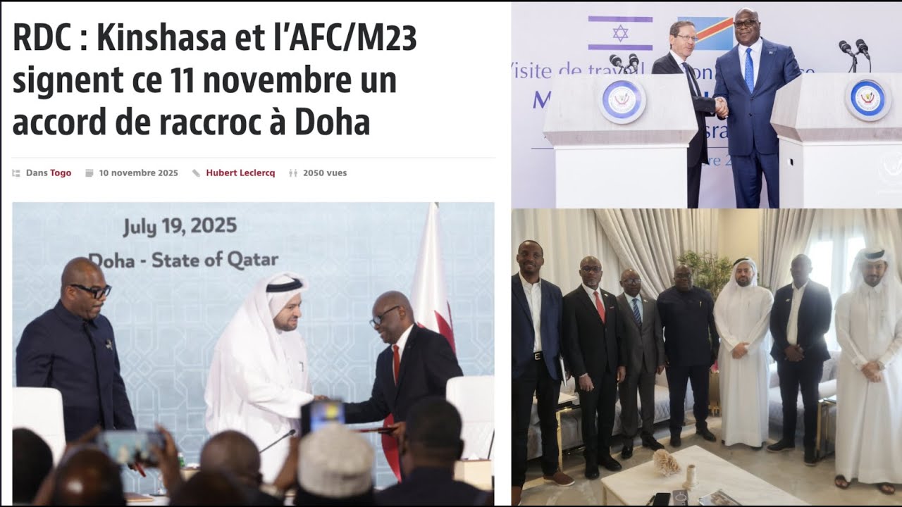 DOHA: AMASEZERANO YA DRC–M23/AFC NTABWO YASINYWE, DELEGATION YA KINSHASA NTABWO IHARI