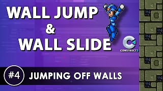 Construct 3 Tutorial #4 - Wall Jump & Wall Slide - Megaman X style - Jump Off the Wall screenshot 3