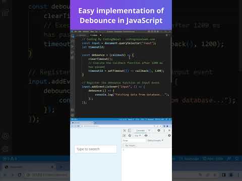 Easy Implementation of Debounce in JavaScript