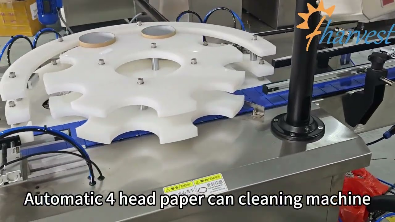 4 heads Paper Can Cleaning Machine ,Automatic Paper tube brush cleaner
