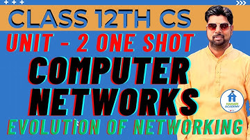 CLASS 12 CS UNIT 2 Computer Networks One Shot | ARPANET, NSFNET, INTERNET | Evolution Of Networking