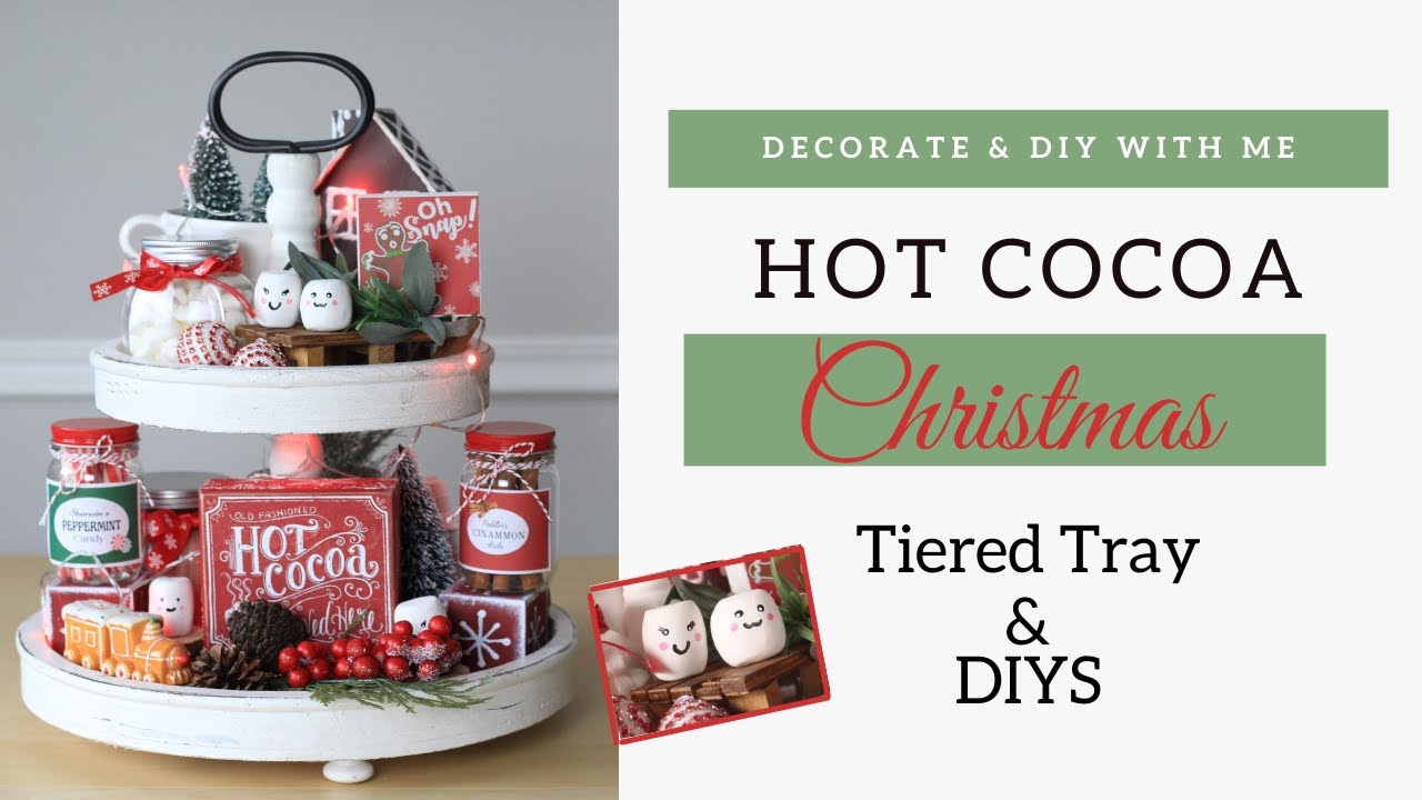 🎄Christmas ☕Hot Cocoa Tray | Tiered Tray Tuesday | Bluebird Home and DIY