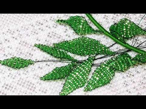 Бисероплетение для новичков. Урок 4. Параллельное плетение. Листик. Beading lessons for beginners