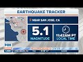 Magnitude 5.1 Earthquake Hits Near San Jose, CA