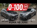 2021 Ford Puma vs Nissan Juke: 0-100km/h & comparison