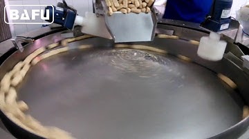 rotary bowl feeding flow wrapping line, automated packaging machine,disk turntable packaging line