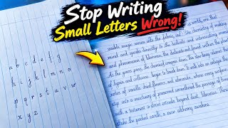 Stop Writing Small Letters Wrong!
