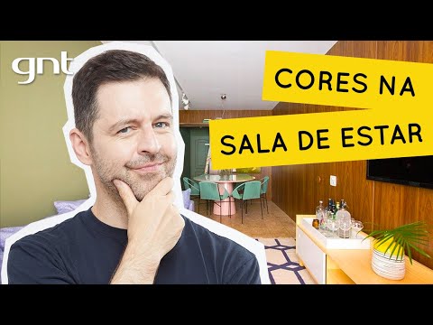 SALA DE ESTAR: Como usar cores para dar vida a uma sala bege | Antes e Depois | Maurício Arruda