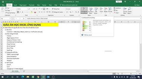 BasicExcel #2: Conditional Formatting in Excel (Chức năng định dạng ô theo điều kiện)