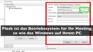 Filezilla mit dem Server verbinden und Ordner hochladen Wordpress eigene Webseite