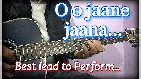 O o Jaane Jaana Guitar Intro & Tabs | School/College Performance Lead Guitar Lesson